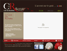 Tablet Screenshot of cavedesrochettes.fr